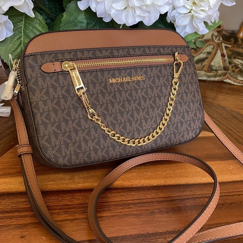 Micheal kors Jet Set Large Logo Crossbody Bag